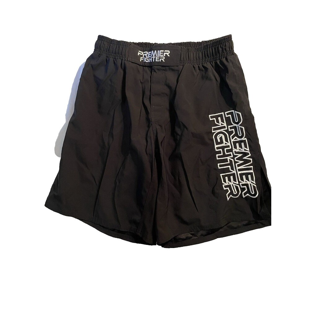 Premier Fighter Boxing Shorts Mens Size 36 Black Boxing Martial Arts MMA